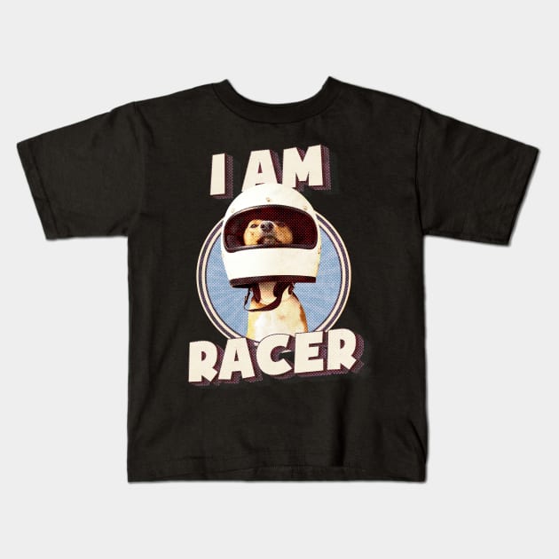 Funny Dog I Am Raccer | Labrador Retrievers Kids T-Shirt by i am Cuta